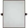 Minka Lavery 30 x 24 in. Rectangle Pivoting Mirror in Dark Brushed Bronze