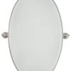Minka Lavery 36 x 21-1/2 in. Oval Pivoting Mirror in Brushed Nickel