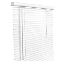 Lotus & Windoware, Inc. MLX 69 x 64 x 1 in. Vinyl Horizontal Cordless Mini Blind in White