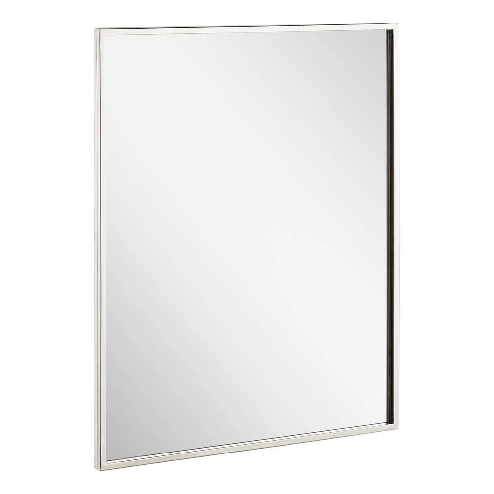 Signature Hardware Dampier 24 in. Rectangle Vanity Mirror in Nickel 3 Signature Hardware Dampier 24 in. Rectangle Vanity Mirror in Nickel - Image 3