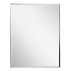 Signature Hardware Dampier 24 in. Rectangle Vanity Mirror in Nickel 8 Signature Hardware Dampier 24 in. Rectangle Vanity Mirror in Nickel -Lotus & Windoware, Inc. Shop Query 526