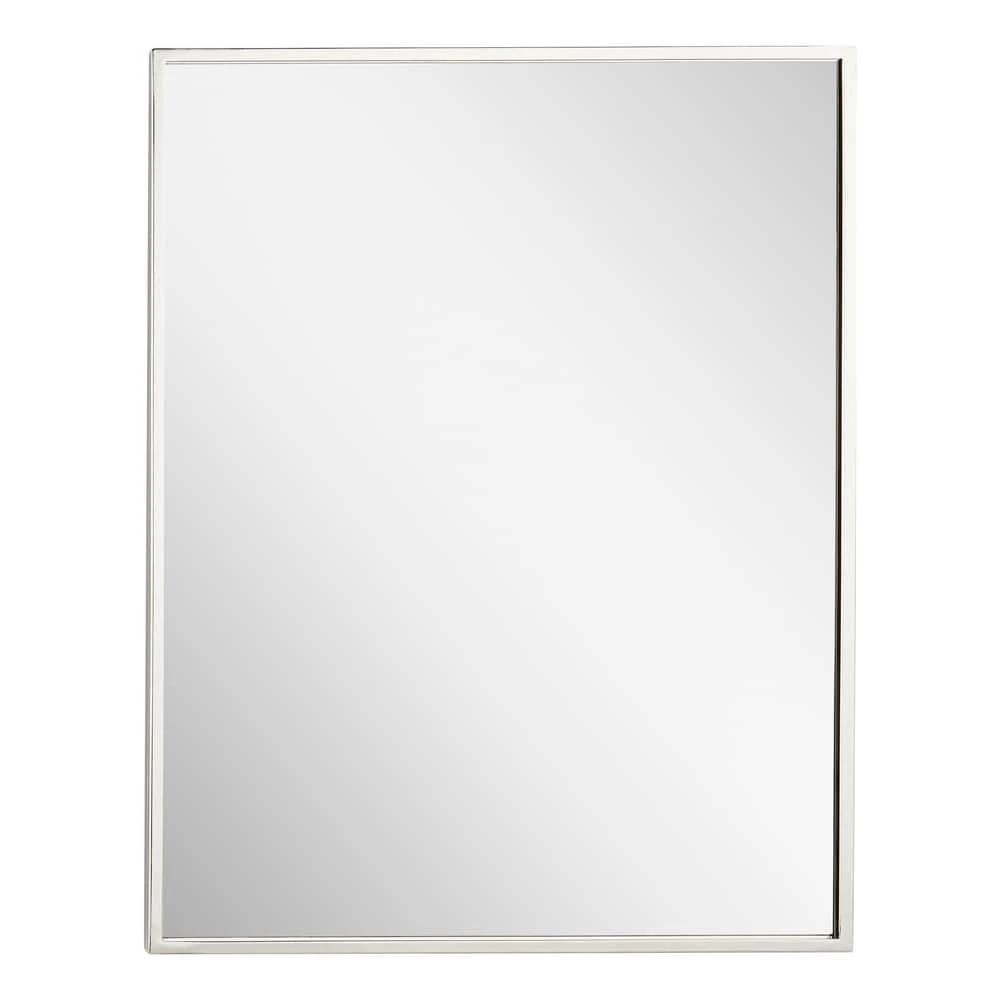Signature Hardware Dampier 24 in. Rectangle Vanity Mirror in Nickel 4 Signature Hardware Dampier 24 in. Rectangle Vanity Mirror in Nickel - Image 4