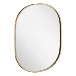 Signature Hardware Cocamo 24 in. Oval Vanity Mirror in Antique Brass -Lotus & Windoware, Inc. Shop Query 536