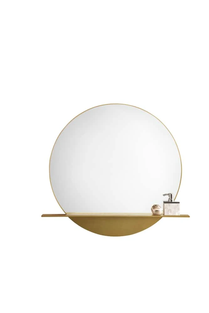 James Martin Vanities 39-3/8 in. Round Mirror in Radiant Gold 1 James Martin Vanities 39-3/8 in. Round Mirror in Radiant Gold