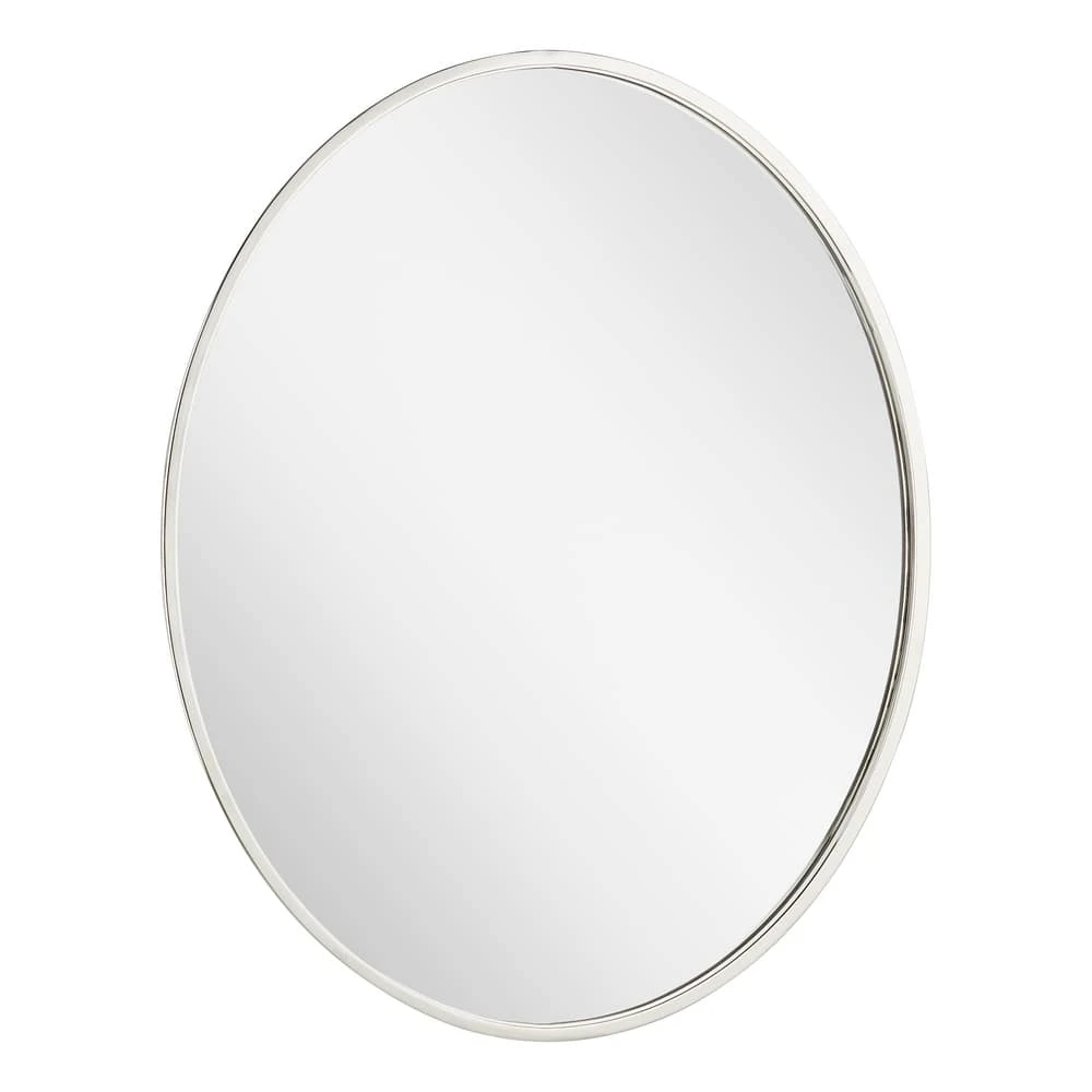 Signature Hardware Amyr 24 in. Oval Vanity Mirror in Nickel 3 Signature Hardware Amyr 24 in. Oval Vanity Mirror in Nickel - Image 3