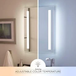 Signature Hardware Curie 27-1/2 x 20 x 1-3/4 in. Lighted Mirror with Touch Sensor 8 Signature Hardware Curie 27-1/2 x 20 x 1-3/4 in. Lighted Mirror with Touch Sensor -Lotus & Windoware, Inc. Shop Query 579