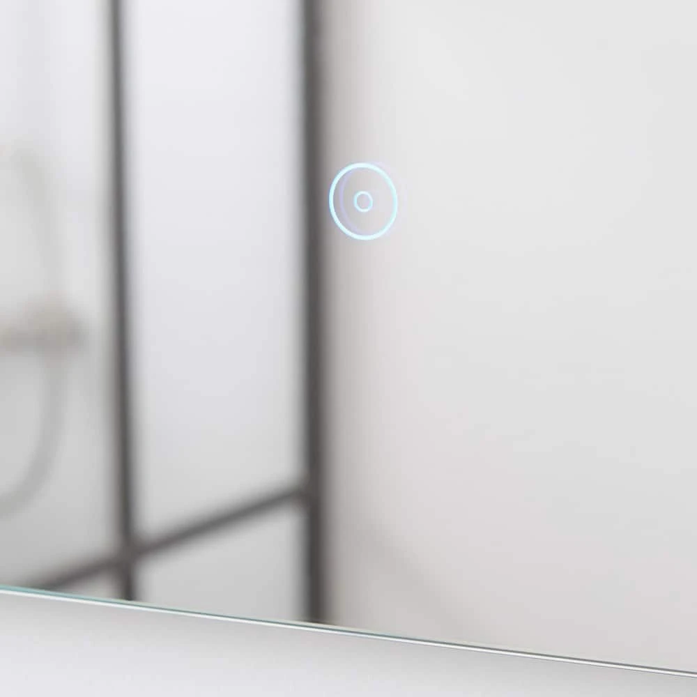 Signature Hardware Curie 27-1/2 x 20 x 1-3/4 in. Lighted Mirror with Touch Sensor 5 Signature Hardware Curie 27-1/2 x 20 x 1-3/4 in. Lighted Mirror with Touch Sensor - Image 5