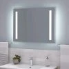 Signature Hardware Curie 32 x 24 in. LED Mirror with Touch Sensor