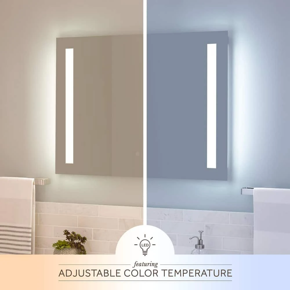 Signature Hardware Curie 32 x 24 in. LED Mirror with Touch Sensor 3 Signature Hardware Curie 32 x 24 in. LED Mirror with Touch Sensor - Image 3