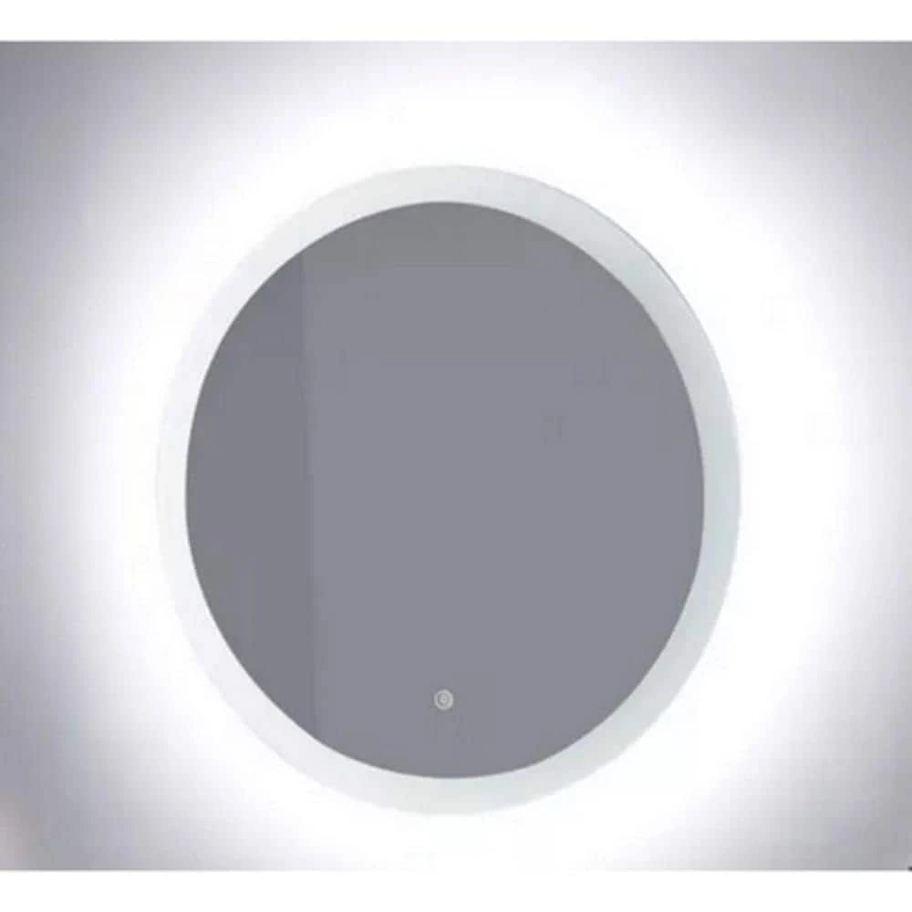 Signature Hardware Morse 24-1/2 x 24-1/2 in. Round Frameless Lighted Mirror with Touch Sensor 1 Signature Hardware Morse 24-1/2 x 24-1/2 in. Round Frameless Lighted Mirror with Touch Sensor