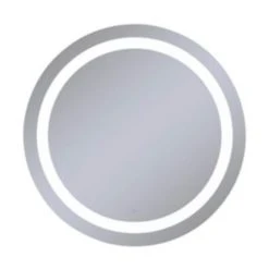 Robern Vitality 30 in. 4000K Anodized Aluminum Frameless Round Mirror with Light Inset