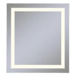 Robern Vitality 24 x 30 in. 2700K Anodized Aluminum Frameless Rectangle Mirror with Light Inset