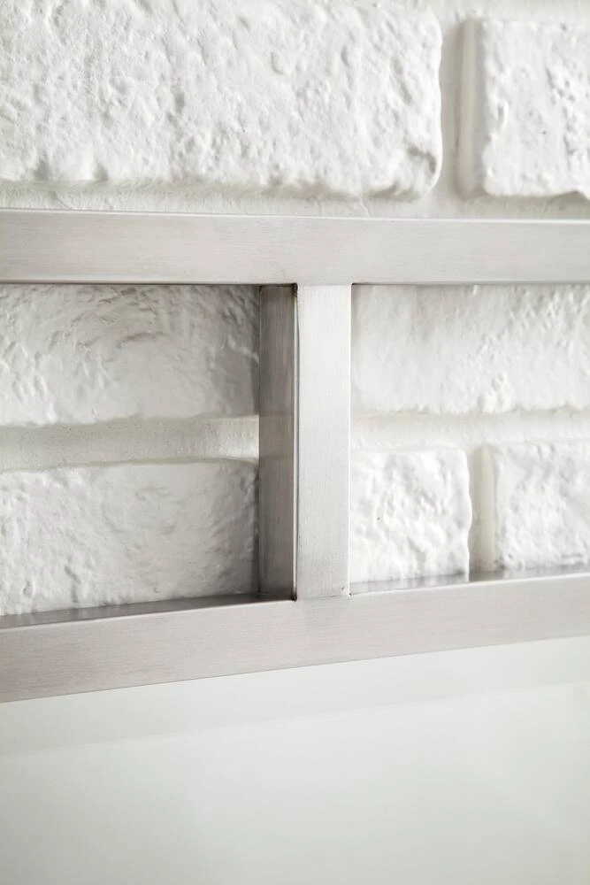 James Martin Vanities 30 in. Rectangular Mirror in Brushed Nickel 3 James Martin Vanities 30 in. Rectangular Mirror in Brushed Nickel - Image 3