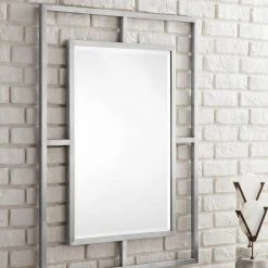 James Martin Vanities 30 in. Rectangular Mirror in Brushed Nickel 9 James Martin Vanities 30 in. Rectangular Mirror in Brushed Nickel -Lotus & Windoware, Inc. Shop Query 607