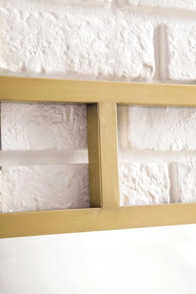 James Martin Vanities 30 in. Rectangular Mirror in Radiant Gold 2 James Martin Vanities 30 in. Rectangular Mirror in Radiant Gold - Image 2