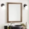 Signature Hardware Celebration 24 in. Wood Vanity Mirror in Rustic Acacia