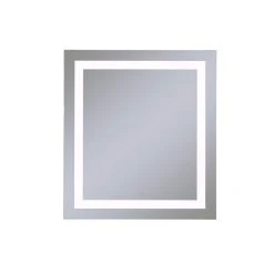 Robern Vitality 36 x 30 in. 4000K Anodized Aluminum Frameless Rectangle Mirror with Light Inset