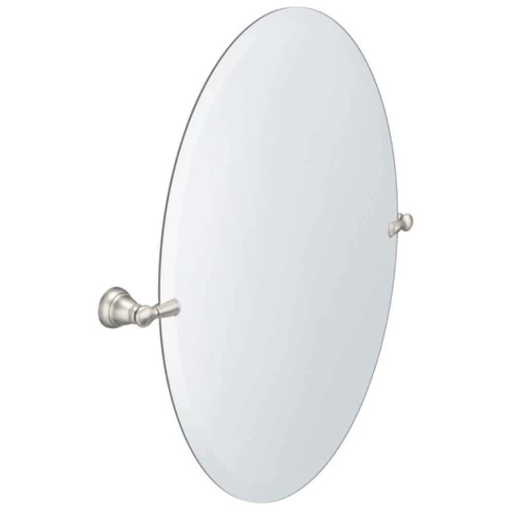 Moen Banbury™ 19 x 26 x 19/100 in. Oval Mirror in Brushed Nickel 1 Moen Banbury™ 19 x 26 x 19/100 in. Oval Mirror in Brushed Nickel