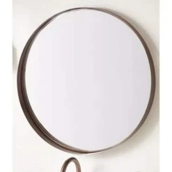 Signature Hardware Palora 30-1/8 in. Stainless Steel Vanity Mirror in Antique Copper