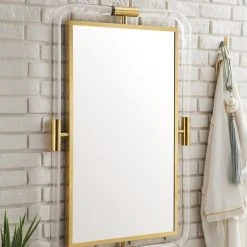James Martin Vanities 29-7/8 in. Rectangular Mirror in Polished Gold 9 James Martin Vanities 29-7/8 in. Rectangular Mirror in Polished Gold -Lotus & Windoware, Inc. Shop Query 704
