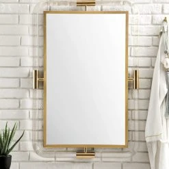 James Martin Vanities 29-7/8 in. Rectangular Mirror in Polished Gold 10 James Martin Vanities 29-7/8 in. Rectangular Mirror in Polished Gold -Lotus & Windoware, Inc. Shop Query 705