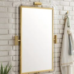 James Martin Vanities 29-7/8 in. Rectangular Mirror in Polished Gold 11 James Martin Vanities 29-7/8 in. Rectangular Mirror in Polished Gold -Lotus & Windoware, Inc. Shop Query 706