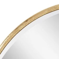 Signature Hardware Sobb 36 x 36 x 7/8 in. Round Decorative Vanity Mirror in Gold Leaf 9 Signature Hardware Sobb 36 x 36 x 7/8 in. Round Decorative Vanity Mirror in Gold Leaf -Lotus & Windoware, Inc. Shop Query 732