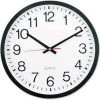 Universal Paper Goods 12-63/100 in. Classic Round Wall Clock in Black with White
