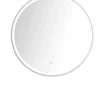 James Martin Vanities 24 in. Round LED Mirror in Glossy White