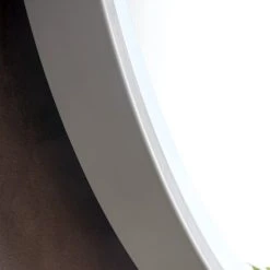 James Martin Vanities 24 in. Round LED Mirror in Glossy White -Lotus & Windoware, Inc. Shop Query 754