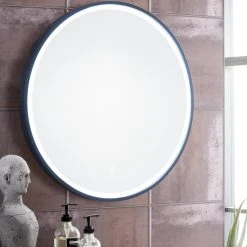 James Martin Vanities 24 in. Round LED Mirror in Matte Black 9 James Martin Vanities 24 in. Round LED Mirror in Matte Black -Lotus & Windoware, Inc. Shop Query 759