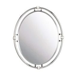 Kichler Lighting Pocelona™ 24 x 30 Oval Mirror with Porcelain in Polished Chrome