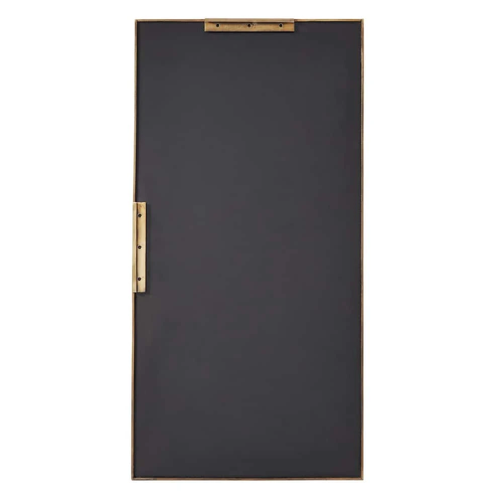 Signature Hardware Austi 18 x 36 x 1 in. Rectangular Decorative Vanity Mirror in Antique Brass 2 Signature Hardware Austi 18 x 36 x 1 in. Rectangular Decorative Vanity Mirror in Antique Brass - Image 2