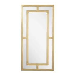 Signature Hardware Austi 18 x 36 x 1 in. Rectangular Decorative Vanity Mirror in Antique Brass 11 Signature Hardware Austi 18 x 36 x 1 in. Rectangular Decorative Vanity Mirror in Antique Brass -Lotus & Windoware, Inc. Shop Query 829