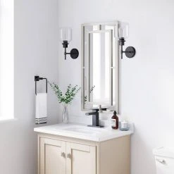 Signature Hardware Austi 18 x 36 x 1 in. Rectangular Decorative Vanity Mirror in Nickel 11 Signature Hardware Austi 18 x 36 x 1 in. Rectangular Decorative Vanity Mirror in Nickel -Lotus & Windoware, Inc. Shop Query 835