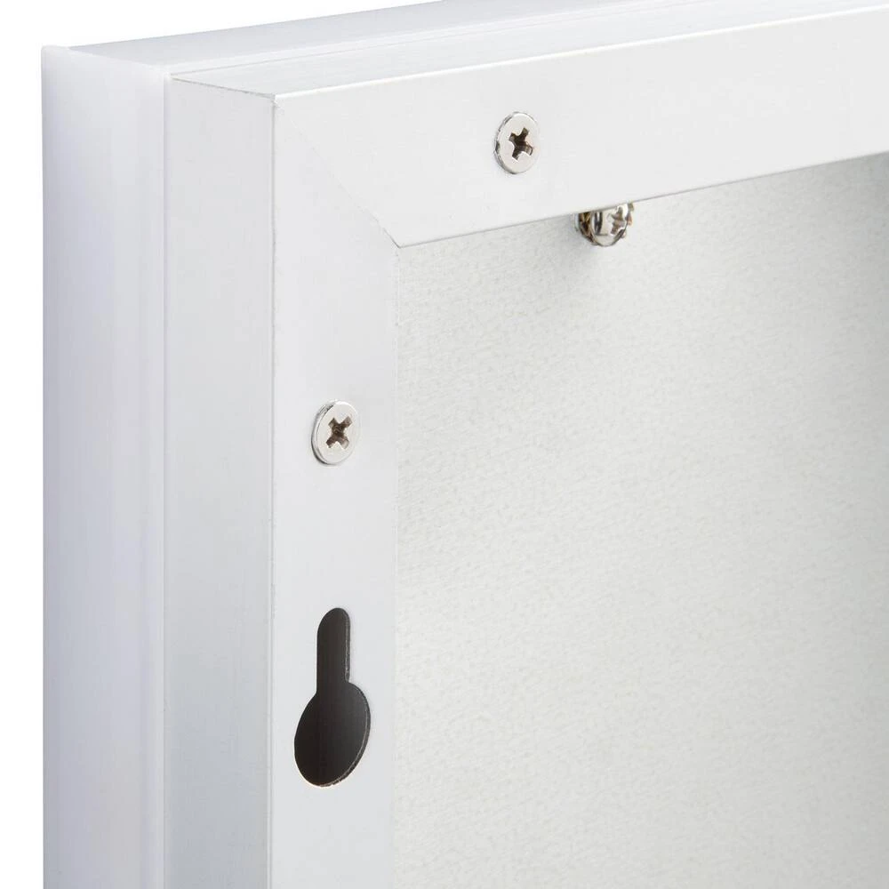 Signature Hardware Curie 20 in. Rectangular Lighted Mirror with Tunable LED in Silver 3 Signature Hardware Curie 20 in. Rectangular Lighted Mirror with Tunable LED in Silver - Image 3