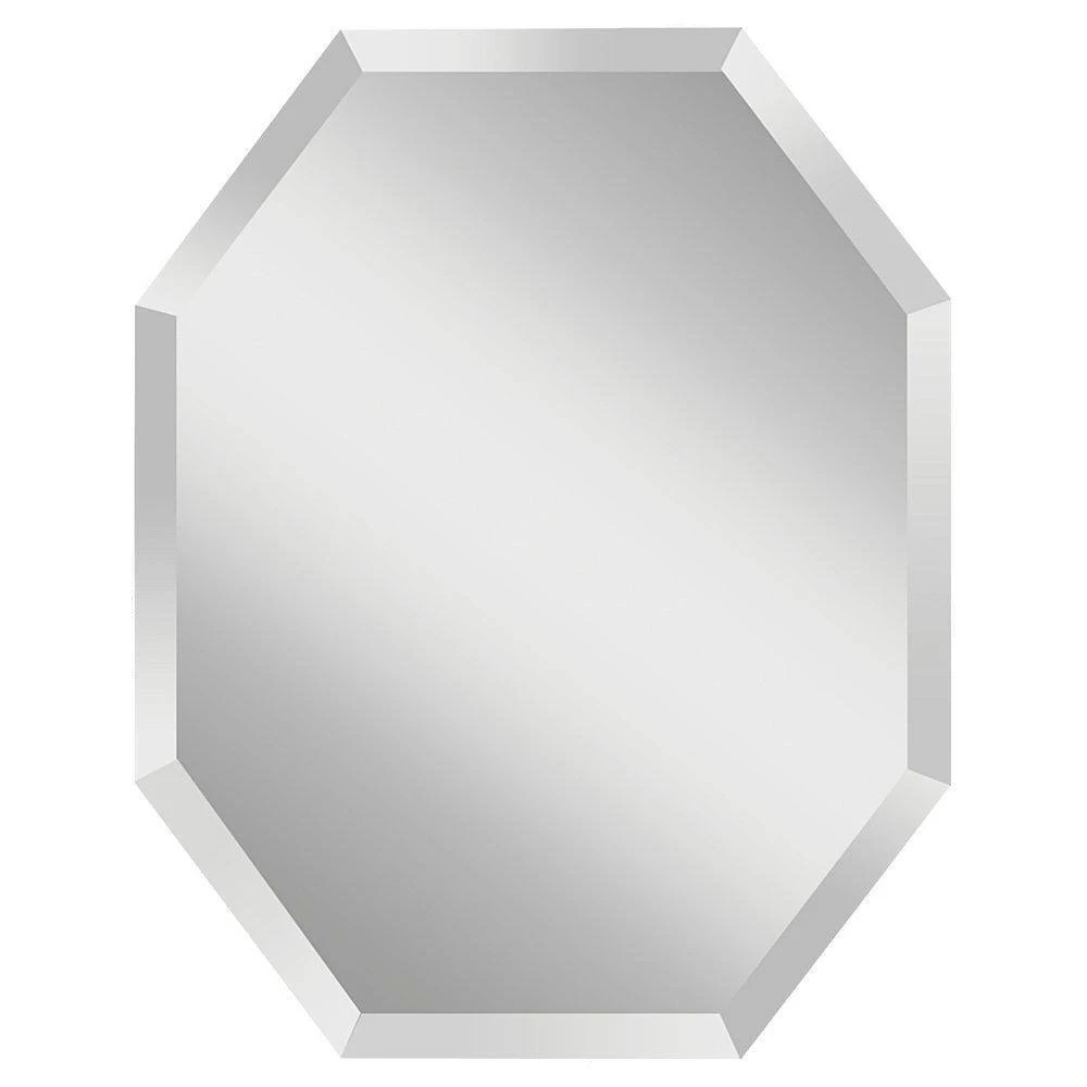 Feiss Infinity 30 x 30 in. Frameless Round Mirror in Clear 1 Feiss Infinity 30 x 30 in. Frameless Round Mirror in Clear