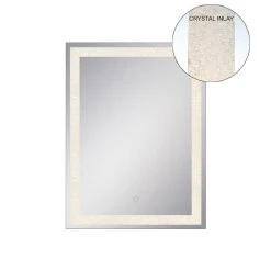 Eurofase Signature Rectangle Back Lit LED Mirror in Polished Chrome