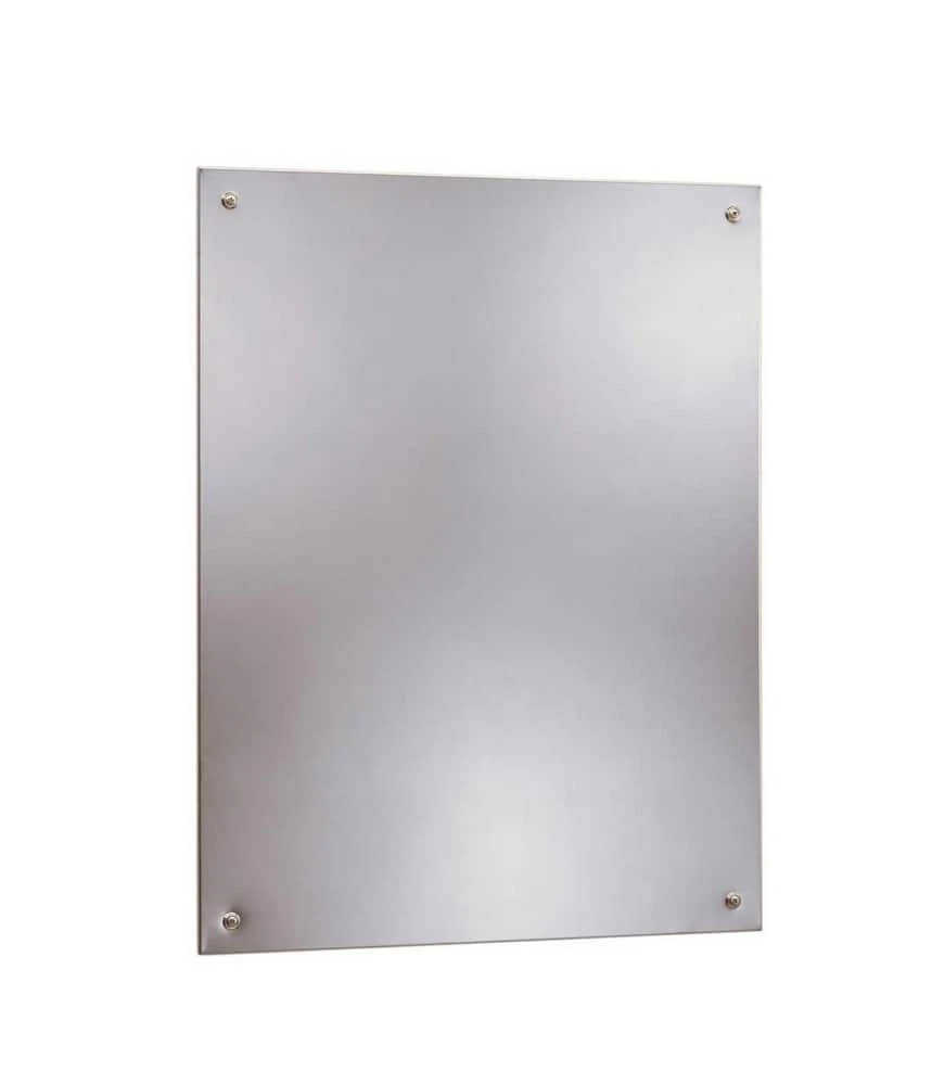 Bobrick 29-1/2 in. Rectangle Mirror in Stainless Steel (Less Frame) 1 Bobrick 29-1/2 in. Rectangle Mirror in Stainless Steel (Less Frame)