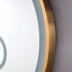 James Martin Vanities Radiance 36 in. Mirror, Brushed Gold -Lotus & Windoware, Inc. Shop Query 875