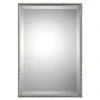 Uttermost Company Sherise 21 x 31 in. Rectangular Beveled Mirror in Brushed Nickel
