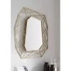 Signature Hardware Alomar 24-1/2 in. Iron Vanity Mirror in Gold Leaf