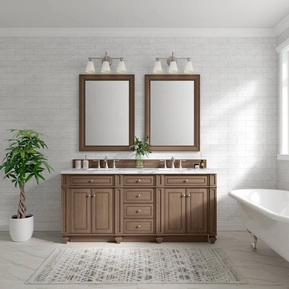James Martin Vanities 40 x 29 in. Rectangular Mirror in Saddle Brown 1 James Martin Vanities 40 x 29 in. Rectangular Mirror in Saddle Brown