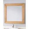 Signature Hardware Osa 36 in. Rectangular Mirror in Natural Teak