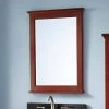 Signature Hardware Keller 24 in. Mahogany Vanity Mirror in Light Cherry
