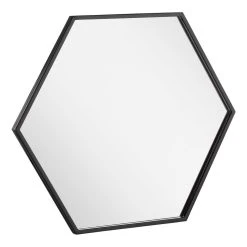 Signature Hardware Sauma 24 in. Hexagonal Vanity Mirror in Gloss Black 9 Signature Hardware Sauma 24 in. Hexagonal Vanity Mirror in Gloss Black -Lotus & Windoware, Inc. Shop Query 939