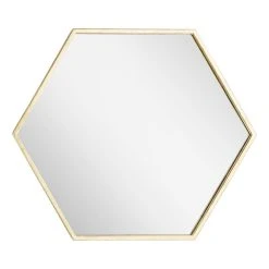 Signature Hardware Sauma 24 in. Hexagonal Vanity Mirror in Gold Leaf 7 Signature Hardware Sauma 24 in. Hexagonal Vanity Mirror in Gold Leaf -Lotus & Windoware, Inc. Shop Query 942