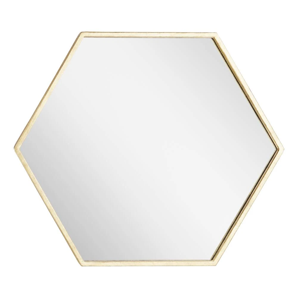 Signature Hardware Sauma 24 in. Hexagonal Vanity Mirror in Gold Leaf 3 Signature Hardware Sauma 24 in. Hexagonal Vanity Mirror in Gold Leaf - Image 3