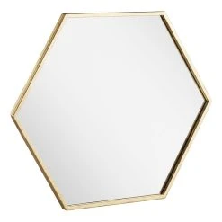 Signature Hardware Sauma 24 in. Hexagonal Vanity Mirror in Gold Leaf 8 Signature Hardware Sauma 24 in. Hexagonal Vanity Mirror in Gold Leaf -Lotus & Windoware, Inc. Shop Query 943