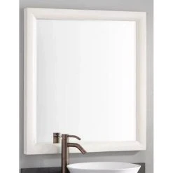 Signature Hardware Talyn 30 in. Rectangular Vanity Mirror in White